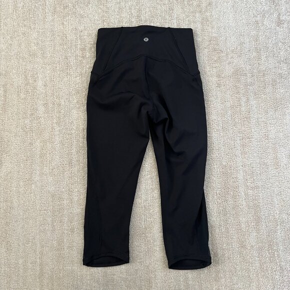 Lululemon Train Times Crop Leggings 4 Black - Picture 4 of 10